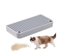 Tapis de litière pour chat, pédale de rampe pour animaux domestiques, piège à litière, fonction filtrante, boîte de toilette pour animaux, rampe étanche, accessoire lapin, 32,6 x 16,3 x 4,9 cm, pour