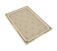 Tapis de Litière pour Chat Spacieux Double Couche Antidérapant pour Un Nettoyage Facile et Un Contrôle de la Poussière 41 X 28 Cm - Parfait pour Tout Bac à Litière pour Chat (Kaki)