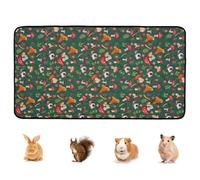 Tapis de litière pour cochon d'Inde doux et lavable pour cochon d'Inde, de caresse et de couchage confortable, facile à nettoyer, facile à nettoyer, lavable en machine, convient pour