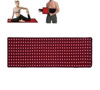 Tapis de Luminothérapie Rouge à 360 LED pour Le Corps,Coussinet de Luminothérapie Rouge avec Lumière Rouge Proche Infrarouge de 660nm et 850nm,Durée et Luminosité Réglables