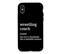 Tapis de Lutte Coach Définition Grappling Champion Wrestler Coque pour iPhone X/XS