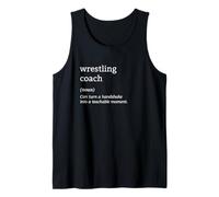 Tapis de Lutte Coach Définition Grappling Champion Wrestler Débardeur