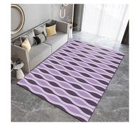 Tapis de luxe abstrait à rayures Quicksand Platine, facile à nettoyer, résistant aux taches, lavable en machine, pour décoration d'entrée (style-16, 160 x 230 cm)