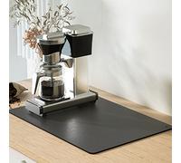 Tapis de Machine à Café,30 x 50cm Tapis de Séchage à Vaisselle de Plat Absorbant,Antidérapant pour Bar à Café Tapis de Déversement,Tapis Egouttoir,Micro,Ondes Grille,Pain