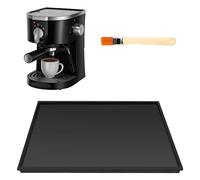 Tapis de machine à café automatique en silicone Tapis anti-fuite : Nizirioo 48 x 30 cm Tapis en silicone sous machine à café Tapis antidérapant pour machine à café Accessoires Barista