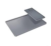 Tapis de machine à café avec fonction de drainage, piège efficace contre les déversements et rangement facile pour une utilisation en cuisine (gris)