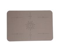 Tapis de Machine à Coudre Réduisant les Vibrations, Coussin de Protection Anti-bruit pour Usage Domestique, Coussin de Machine à Coudre en Caoutchouc PU Pratique (Marron foncé)