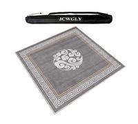 Tapis De Mahjong À Réduction De Bruit Pour Tables, Grande Couverture De Table Pour Réunions De Famille, Jeux De Société De Cartes De Poker Avec Support Antidérapant Et Sac De Transport(95x95 cm/37.4x3