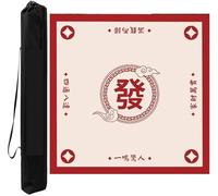 Tapis de mahjong carré, housse de table pour mahjong, tapis de mahjong carré à faire soi-même, bord coupant, antidérapant, réduction du bruit, cartes de poker, jeux de société, housse de table de