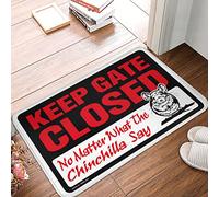 Tapis de maison pour porte d'entrée pour garder la porte fermée, peu importe ce que dit le chinchilla paillasson les décorations de la chambre tapis de porte d'automne (taille : 50 x 80 cm)