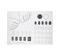 Tapis de Manucure en Silicone pour Ongles, Pratique à Domicile | Nettoyage Facile, Surface Imperméable, pour Essais de Design, Salon, Apprenties et Usage sur Doigts ou Pieds