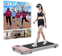 Tapis de Marche - 1-6km/h - Connectivité APP - Rose et Gris