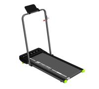 Tapis de marche 2-en-1 - 1 à 10 km/h - 2 niveaux d’inclinaison - 6 programmes - Charge max. 120 kg - Gris/Vert - SportTronic
