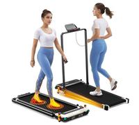 Tapis de Marche Akluer 520A-B Double Face avec Poignée de Support, Massager Pieds Intégré, Moteur Silencieux 2,5 CH, Vitesse Max 6.4 km/h , Capacité 150 kg, Double Écran LED et Inclinaison Manuelle