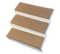 Tapis de marche antidérapants avec dos en caoutchouc auto-adhésif - Tapis silencieux et sans colle pour escaliers en bois, en marbre et peints (14 pièces)(E,100 * 28cm)