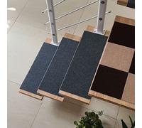 Tapis de marche d'escalier antidérapant pour enfants, personnes âgées et animaux domestiques - Gris - 22 x 50 cm - Améliore la sécurité et le style de votre maison