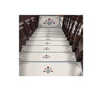 Tapis de marche d'escalier antidérapants - Tapis en cuir synthétique - Adhésif doux et confortable - 25,4 x 76,2 cm - Solution de sécurité d'escalier durable et élégante