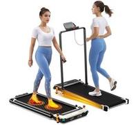Tapis de marche double face Akluer 520A-B avec poignée moteur silencieux de 2,5 CV vitesse maximale de 6,4 km/h capacité de 150 kg Noir