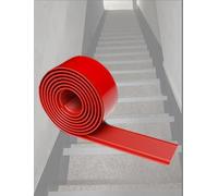 Tapis de marche en caoutchouc auto-adhésifs, tapis antidérapants for carreaux de céramique d'extérieur, bandes antidérapantes for escaliers, escaliers mécaniques(Red,5cm x 9.8ft)
