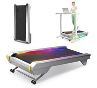 Tapis de Marche Inclinable Automatique 14% avec SmartAPP, Moteur Silencieux sans Balais, Design Futuriste CyberPad, Tapis LED Full Surface, Tapis de Course Professionnel pour Maison/Bureau [Argent]