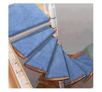 Tapis de marche Lot de 5 tapis de marches d'escalier en colimaçon, coussin antidérapant for escaliers, protections d'escalier intérieures tournant à gauche, tapis de marches for sol, tapis d'escalier