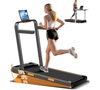 Tapis de marche pliable LONTEK, inclinaison 15 %, vitesse 10 km/h, affichage LED, télécommande, 3,0 HP, charge max 136 kg