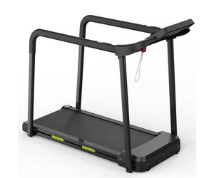 Tapis de marche pour seniors, grand écran LCD, barre d'appui longue pour un meilleur équilibre