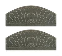 Tapis de marche semi-circulaire esthétique offrant des caractéristiques de sécurité sans compromettre le style à la maison (gris)