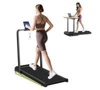 Tapis de marche - SPORTNOW - 2 en 1 - pliable Inclinaison de 4% 6KM/H - moteur 2,0 HP, télécommande, écran LED - 109x48x100cm -