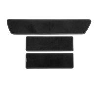 Tapis de marchepied PETEX pour VW T5 à partir de 05/2003-12/2015 / T6/T6.1 à partir de 06/2015-12/2024 - Multivan California Coast Ocean Caravelle Transporter (1 Porte coulissante), en Noir, Ensemble