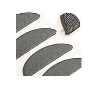 Tapis de marches d escalier 15 pcs Gris 56x17x3 cm