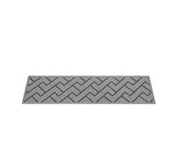 Tapis de marches d'escalier antidérapants et silencieux avec support en caoutchouc pour parquets, carrelages et marbres, tapis de protection pour escaliers intérieurs(Gray,15pcs)