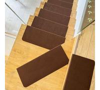 Tapis de marches d'escalier lavable, parfait pour les enfants, les personnes âgées et les animaux domestiques, tapis de protection pour marches d'escalier d'intérieur - Réduction du bruit - 70 x 22 cm