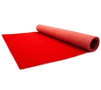 Tapis de Mariage Rouge PODIUM 1m x 5m - Tapis de Cérémonie - Événement Soirées Gala Fêtes VIP | Résistance au feu B1 | Tapis au Mètre