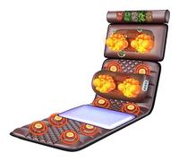 Tapis De Massage Avec 20 Têtes De Massage Shiatsu Pour Le Cou, 9 Modes, 9 Niveaux, Matelas Chauffant, Coussin De Massage Complet Pour Le Cou Et Le Dos, Relaxation Musculaire Des Mollets Lombaires