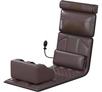 Tapis De Massage Chauffant Avec 20 Têtes De Massage Shiatsu Pour Le Cou, Coussin Chauffant Matelas De Massage Du Corps Coussin De Tapis De Massage Pour Soulager Les Douleurs Lombaires (cuir marron)