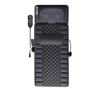 Tapis de massage chauffant avec moteurs de massage vibrants, coussin chauffant de thérapie coussin de massage complet du corps, douleurs lombaires du cou, matelas de massage relaxant, massage complet