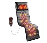 Tapis de Massage Chauffant Complet du Corps, Masseur de Dos Shiatsu avec 10 Moteurs Vibrants pour La Relaxation du Dos, De La Taille, des Jam