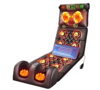 Tapis de massage chauffant - Coussin électrique pour soulager les muscles, 10 moteurs de vibration, 20 têtes Shiatsu, 9 modes de massage, tissu en peluche pour soulager la douleur et se détendre