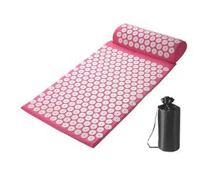 Tapis de massage complet du corps, tapis de point de pression, set de massage avec tapis de pression avec oreiller, ensemble de tapis de massage, accessoires de médiation pour les douleurs au cou et E