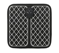 Tapis de Massage des Pieds Carré en Plastique Rechargeable USB Noir | Massage Plantaire, Coussin Pied, Réglage des Entrailles, Soutien Immunitaire