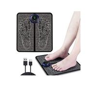 Herzberg Tapis de Massage des Pieds Électrique EMS HG04258, Noir