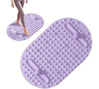 Tapis de massage des pieds en silicone avec points d'acupression, coussin de relaxation double face, portable, anti-stress, pour la maison, le bureau, le yoga (violet)