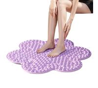 Tapis de massage des pieds en silicone - Tapis de relaxation doux et antidérapant en forme de fleur - Construction robuste - Accessoire de bien-être avec design pliable - Indispensables pour la maison