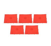 Tapis de massage des pieds, masseur plantaire pour acupression TPE confortable accessoires pour jeux relaxants sûrs 5 pièces pour l'extérieur (rouge)