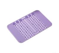 Tapis de massage des pieds, plaque de pression magnétique en caoutchouc souple, tapis d'acupression en silicone, tapis d'acupression TCM Meridian Reflexology Toe Pressure Mat (Finger Press Violet)