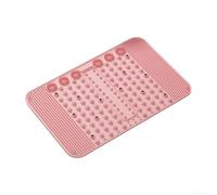 Tapis de massage des pieds, plaque de pression magnétique en caoutchouc souple, tapis d'acupression en silicone, tapis d'acupression TCM Meridian Reflexology Toe Pressure Mat (Finger Press Rose)