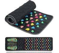 Tapis de massage des pieds - Tapis d'acupression pour soulager la douleur des jambes - Tapis de massage pour les personnes assises longues, les étudiants et les employés de bureau - 120 x 35 cm