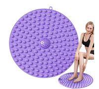 Tapis de massage des pieds | Tapis de réflexologie d'acupression | Planche ronde de point de pression 55 x 55 cm pour la réflexologie, la marche, le massage des orteils, la relaxation, la maison, le