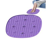 Tapis de massage des pieds - Tapis stimulateur de pieds - Texture pétale Rond Extra Large Antidérapant Pieds Pad pour Relaxation Musculaire Spa Athlète Toe Personnes âgées